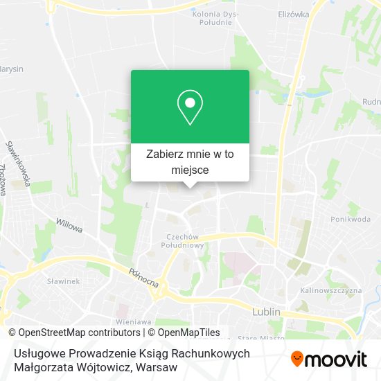 Mapa Usługowe Prowadzenie Ksiąg Rachunkowych Małgorzata Wójtowicz