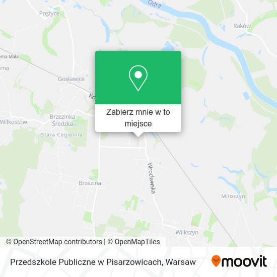 Mapa Przedszkole Publiczne w Pisarzowicach