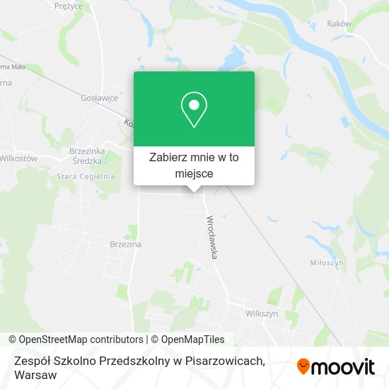 Mapa Zespół Szkolno Przedszkolny w Pisarzowicach