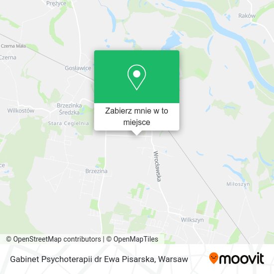 Mapa Gabinet Psychoterapii dr Ewa Pisarska