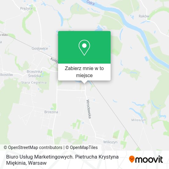 Mapa Biuro Usług Marketingowych. Pietrucha Krystyna Miękinia