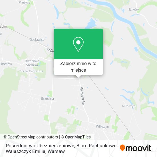 Mapa Pośrednictwo Ubezpieczeniowe, Biuro Rachunkowe Walaszczyk Emilia