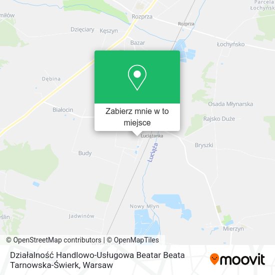 Mapa Działalność Handlowo-Usługowa Beatar Beata Tarnowska-Świerk