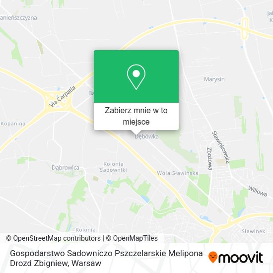 Mapa Gospodarstwo Sadowniczo Pszczelarskie Melipona Drozd Zbigniew