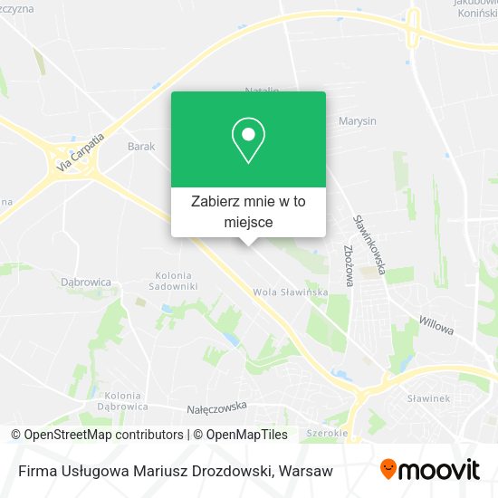 Mapa Firma Usługowa Mariusz Drozdowski