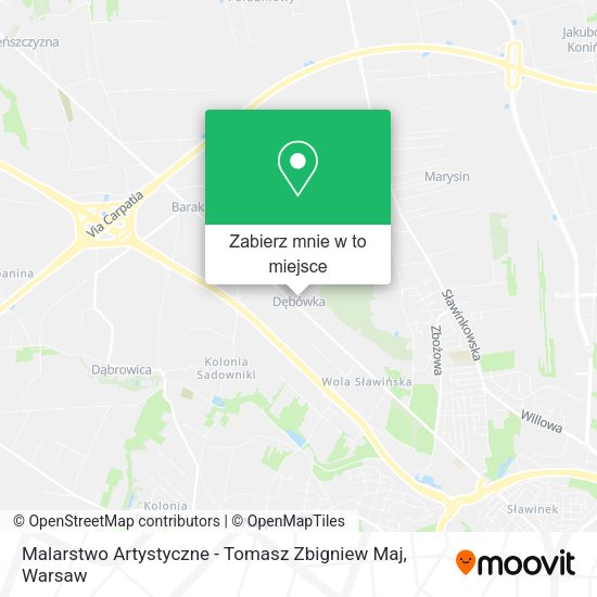 Mapa Malarstwo Artystyczne - Tomasz Zbigniew Maj