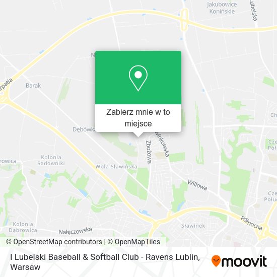 Mapa I Lubelski Baseball & Softball Club - Ravens Lublin