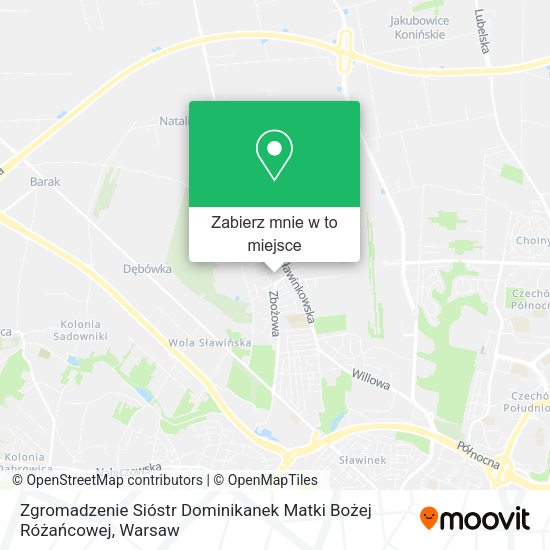 Mapa Zgromadzenie Sióstr Dominikanek Matki Bożej Różańcowej