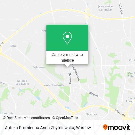 Mapa Apteka Promienna Anna Zbytniewska