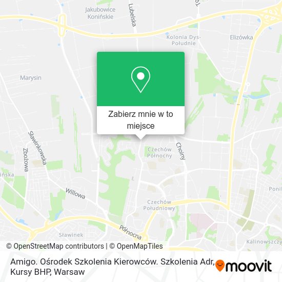 Mapa Amigo. Ośrodek Szkolenia Kierowców. Szkolenia Adr, Kursy BHP