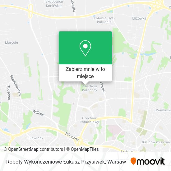 Mapa Roboty Wykończeniowe Łukasz Przysiwek