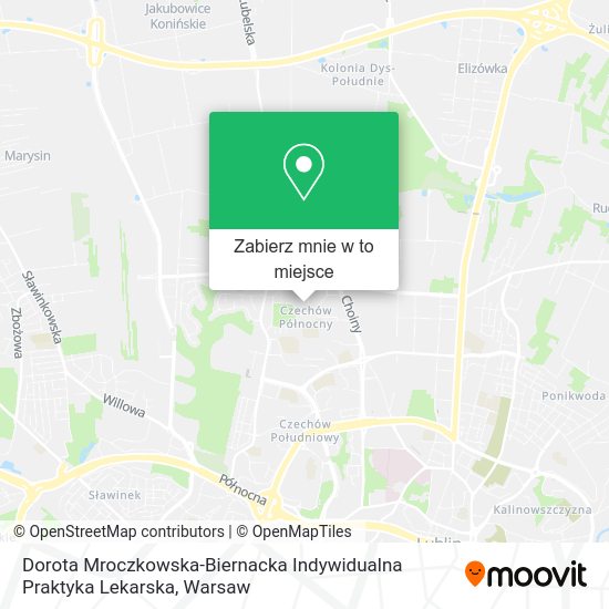 Mapa Dorota Mroczkowska-Biernacka Indywidualna Praktyka Lekarska