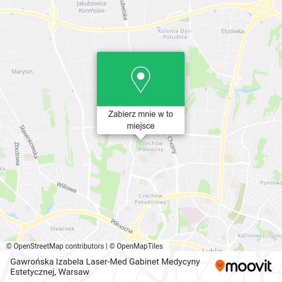 Mapa Gawrońska Izabela Laser-Med Gabinet Medycyny Estetycznej