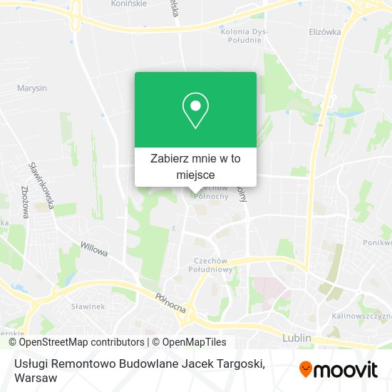 Mapa Usługi Remontowo Budowlane Jacek Targoski