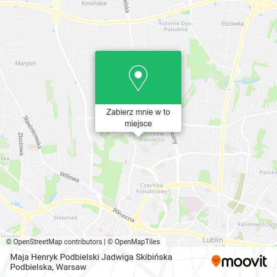 Mapa Maja Henryk Podbielski Jadwiga Skibińska Podbielska