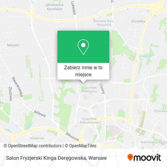 Mapa Salon Fryzjerski Kinga Deręgowska