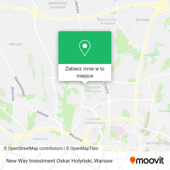 Mapa New Way Investment Oskar Hołyński