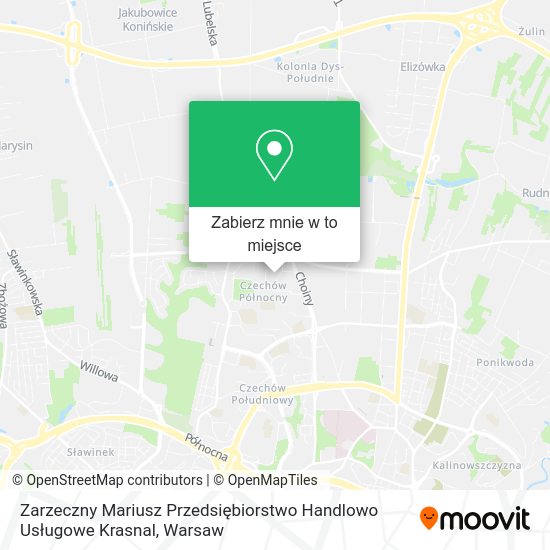 Mapa Zarzeczny Mariusz Przedsiębiorstwo Handlowo Usługowe Krasnal