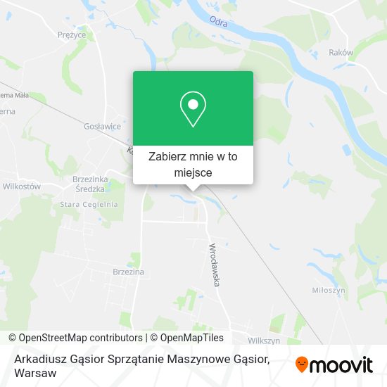 Mapa Arkadiusz Gąsior Sprzątanie Maszynowe Gąsior