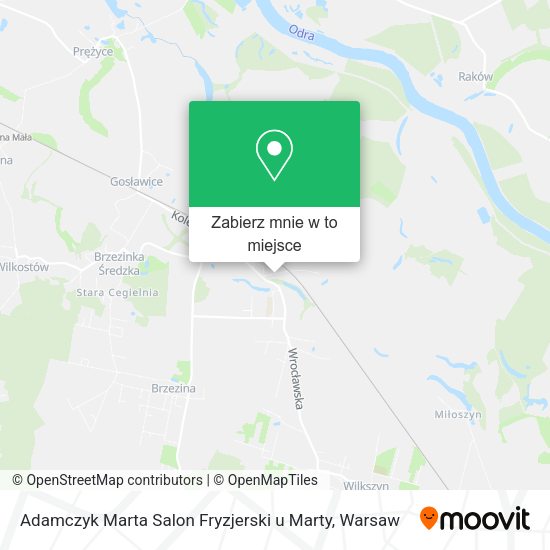 Mapa Adamczyk Marta Salon Fryzjerski u Marty