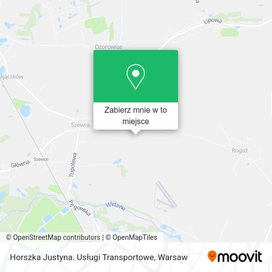 Mapa Horszka Justyna. Usługi Transportowe