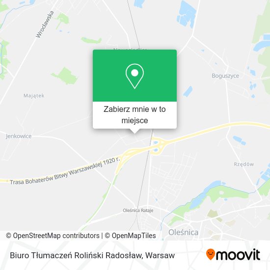 Mapa Biuro Tłumaczeń Roliński Radosław