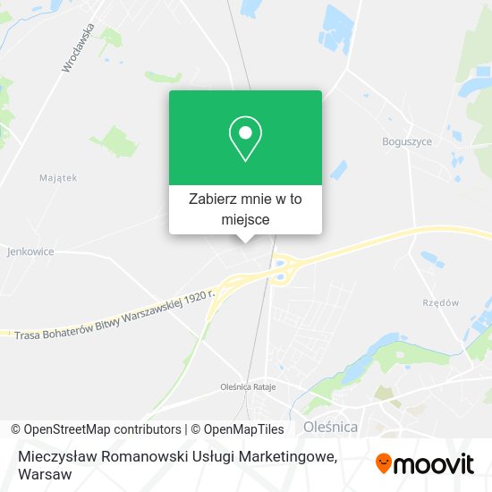 Mapa Mieczysław Romanowski Usługi Marketingowe