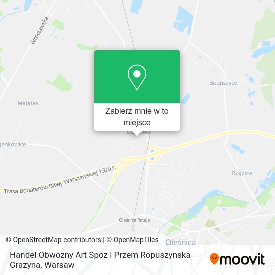 Mapa Handel Obwozny Art Spoz i Przem Ropuszynska Grazyna