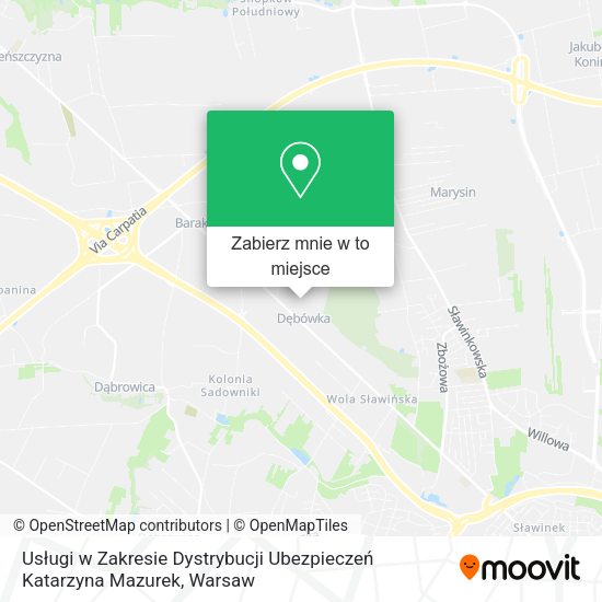 Mapa Usługi w Zakresie Dystrybucji Ubezpieczeń Katarzyna Mazurek