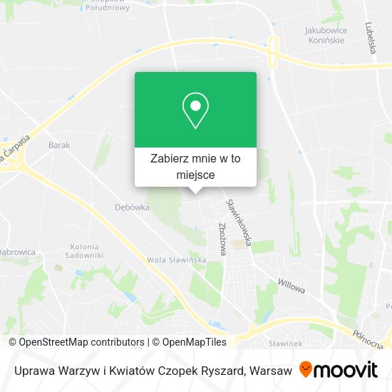 Mapa Uprawa Warzyw i Kwiatów Czopek Ryszard