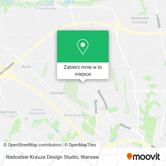 Mapa Radosław Krauze Design Studio