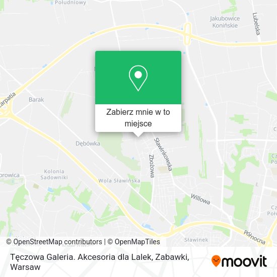 Mapa Tęczowa Galeria. Akcesoria dla Lalek, Zabawki