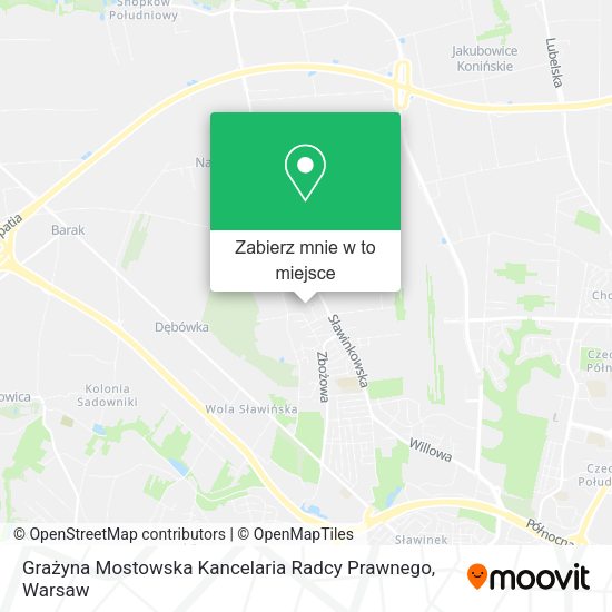 Mapa Grażyna Mostowska Kancelaria Radcy Prawnego