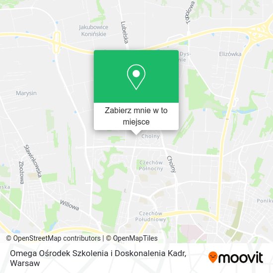 Mapa Omega Ośrodek Szkolenia i Doskonalenia Kadr