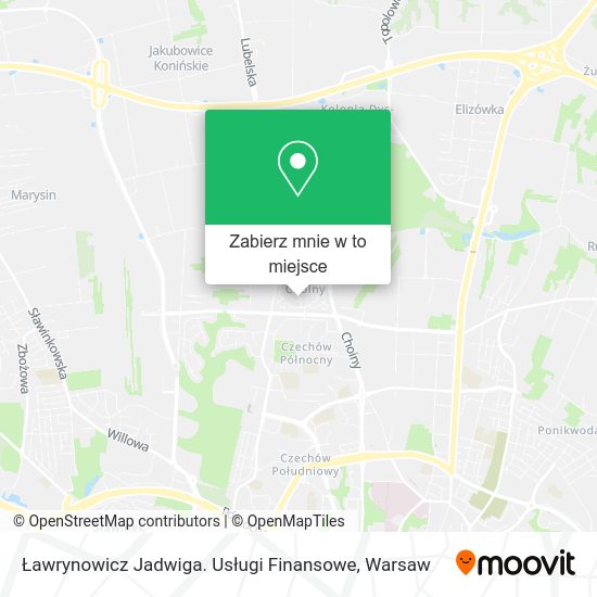 Mapa Ławrynowicz Jadwiga. Usługi Finansowe