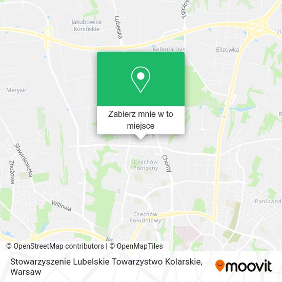 Mapa Stowarzyszenie Lubelskie Towarzystwo Kolarskie