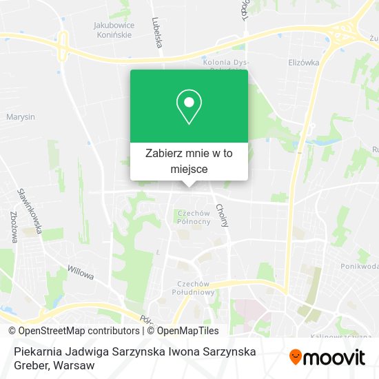 Mapa Piekarnia Jadwiga Sarzynska Iwona Sarzynska Greber