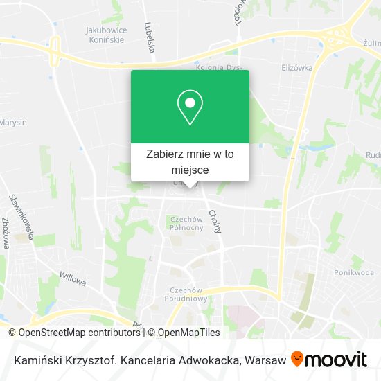 Mapa Kamiński Krzysztof. Kancelaria Adwokacka