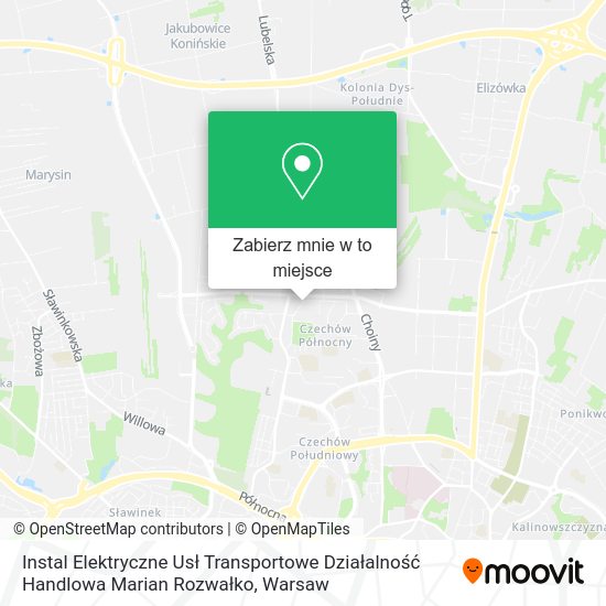 Mapa Instal Elektryczne Usł Transportowe Działalność Handlowa Marian Rozwałko