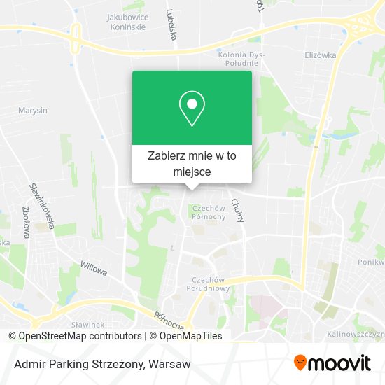 Mapa Admir Parking Strzeżony