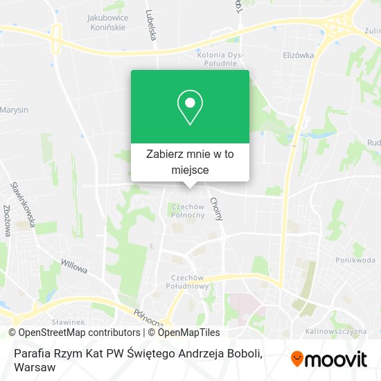 Mapa Parafia Rzym Kat PW Świętego Andrzeja Boboli