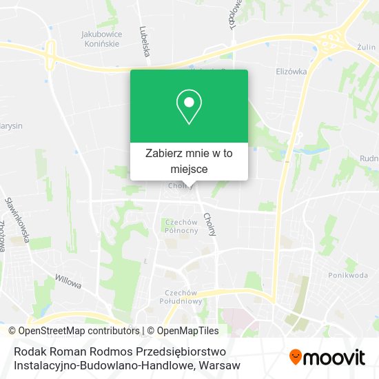 Mapa Rodak Roman Rodmos Przedsiębiorstwo Instalacyjno-Budowlano-Handlowe