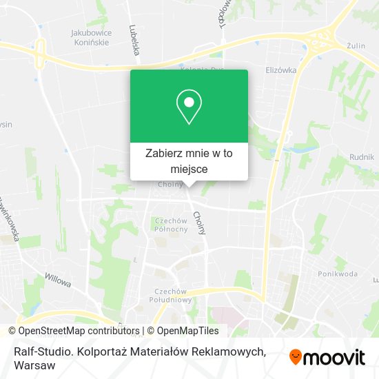 Mapa Ralf-Studio. Kolportaż Materiałów Reklamowych