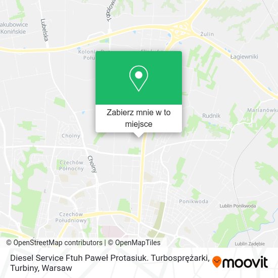 Mapa Diesel Service Ftuh Paweł Protasiuk. Turbosprężarki, Turbiny