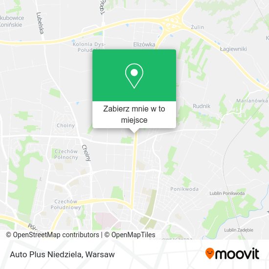 Mapa Auto Plus Niedziela