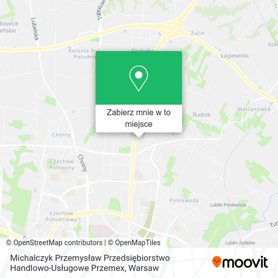 Mapa Michalczyk Przemysław Przedsiębiorstwo Handlowo-Usługowe Przemex