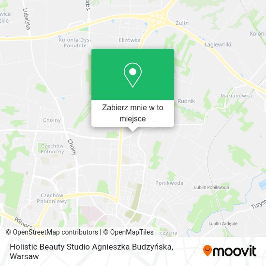 Mapa Holistic Beauty Studio Agnieszka Budzyńska