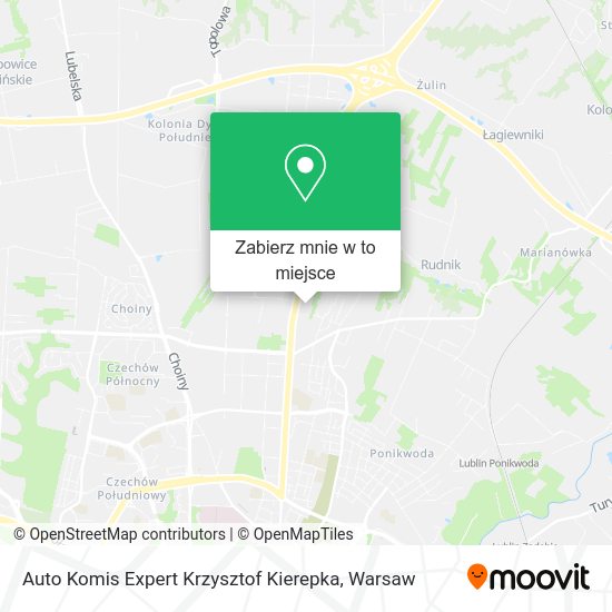 Mapa Auto Komis Expert Krzysztof Kierepka