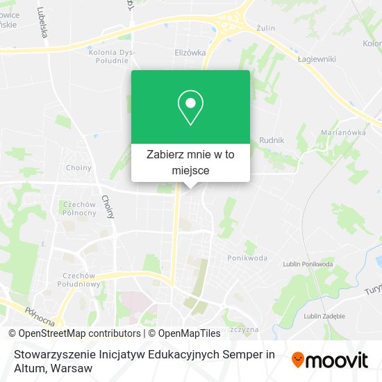 Mapa Stowarzyszenie Inicjatyw Edukacyjnych Semper in Altum