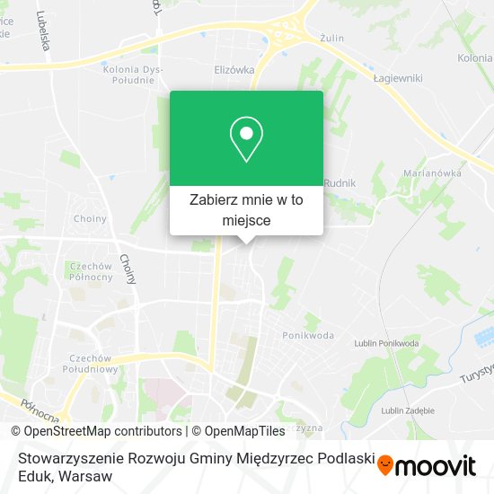 Mapa Stowarzyszenie Rozwoju Gminy Międzyrzec Podlaski Eduk